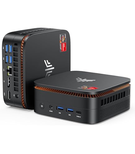KAMRUI Mini PC with AMD Ryzen 7 PRO 5875U, 16GB DDR4 512GB M.2 SSD